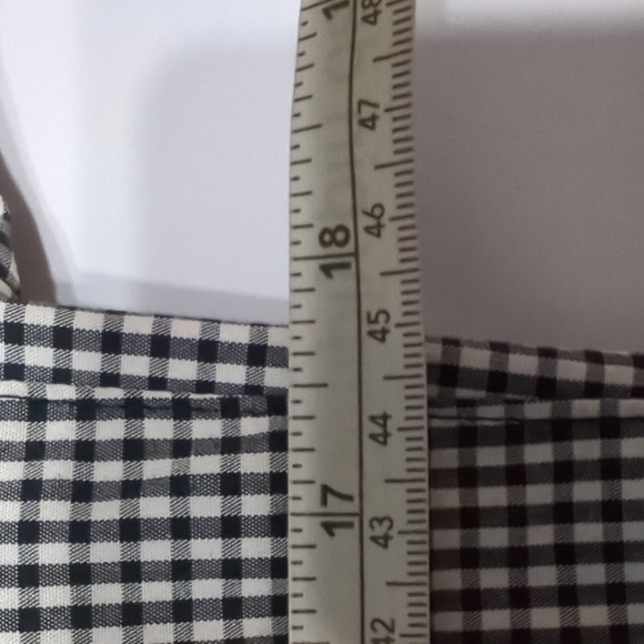Talbots Womens Blazer Jacket Black White Gingham Check Summer Lightweight Size 8 - Picture 8 of 11